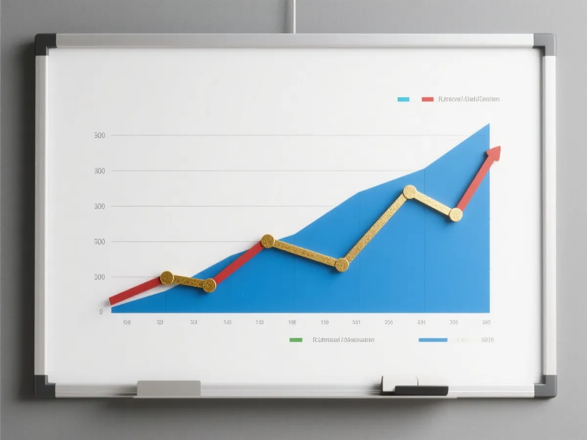 數據走勢圖表板示意圖